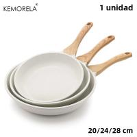 KEMORELA Sartén Antiadherente Con Recubrimiento De Granito Resistente Al Calor Manija Inducción Compatible 20/24/28cm 1PCS - details 1
