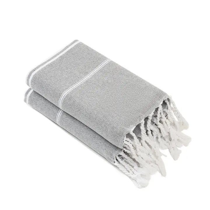 Toalla De Algodón Turca Para Cocina Con Borlas Nórdicas Toalla De Té Rectangular De Manta De Mesa Toalla De Mano De Baño Conjunto De Accesorios De Baño - 1