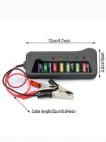 Testizador De Batería Automóvil 12V LCD Digital Analizador De Sistema De Auto Verificación De Arranque De Alternador - details 5