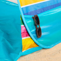 Aktive - Tienda de playa pop up, 140x160x110 cm, 2 personas, multicolor, con suelo y ventana, varillas de acero, protección UV50, índice impermeabilidad 200 mm, incluye bolsa transporte, carpas plegables, paravientos playa - details 6