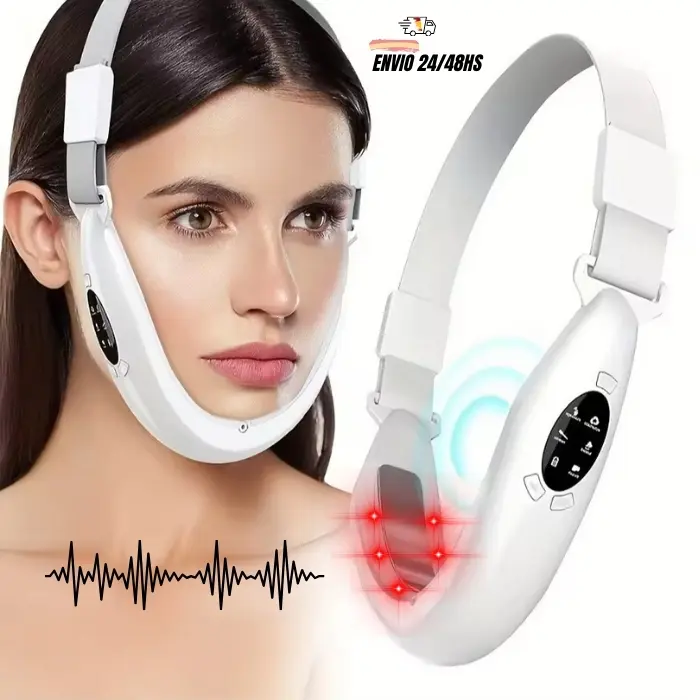 SP Device Reductor de Papada Firmeza Facial Cara Tonificador Masajeador de Rejuvenecimiento de Cuello Radiofrecuencia Facial Therapy LED Electroestimulador Facial Papada Masaje Sonic Tratamiento Antivejamiento - 1