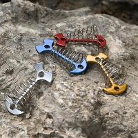 10 unids tablón ajustable piso primavera ancla tienda clavijas hebilla al aire libre toldo cubierta fija clavos camping - details 2
