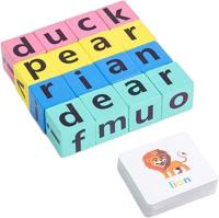 Crucigramas, Juegos de Ortografía, rompecabezas de Letras, tarjetaseducativas of the alphabet, juguetes Educativos para niños - details 2