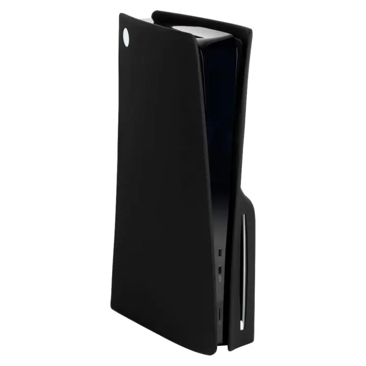 PS5 SLIM FUNDA DE SILICONA NEGRA PS5 SLIM KONIX - Funda de Silicona para PS5 Slim - Protector de silicona para PS5 Slim Konix - Cover Ps5 Slim - 1