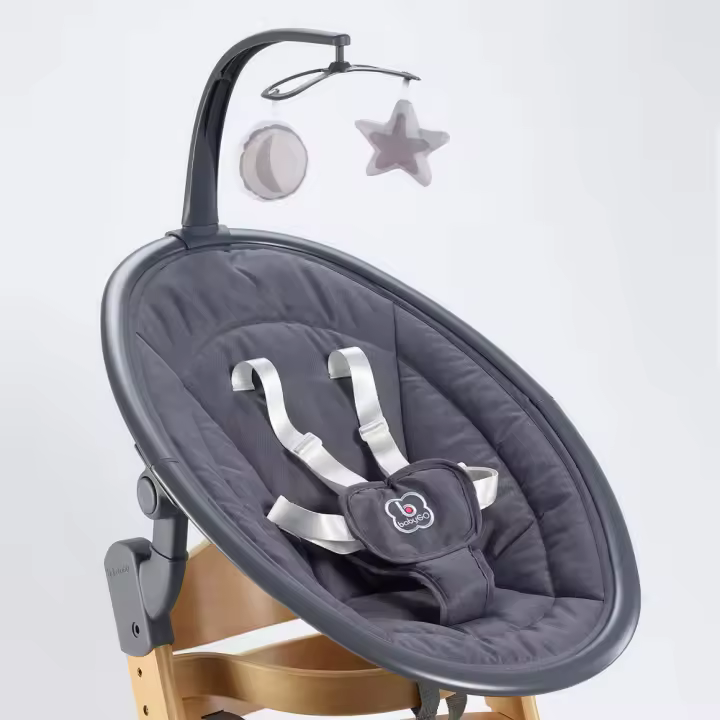 Espreguiçadeira babyGO Newborn Family-Set Grey/ Natur - 1