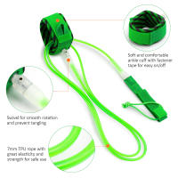 Leash De Surf Para Tabla De Nado Con Desviador De Acero Suave Cuerda De Pierna Para Bodyboard Tamaños 6FT/8FT/10FT Unisex - details 54
