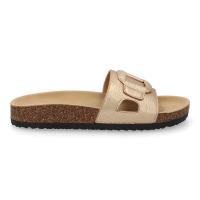 PuntoSalao Sandalias planas cómodas elegantes para mujer color champan VR5-1756 - details 1