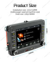 NaviFly Radio De Coche Con Pantalla Táctil HD De 7 Pulgadas MP5 Reproductor Multimedia Soporte Carplay Auto BT Para VW Golf 5 6 Passat Skoda Jetta - details 4