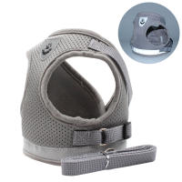 Juego De Arnes De Malla Para Perros Pequeños Y Gatos Accesorios De Entrenamiento Transpirables Para Bulldog Pug Cachorro Correa Respirable De Vínculo - details 11