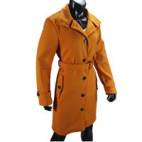 Abrigo De Mezclilla Para Mujer Invierno Cálido Chaquetas De Soltera Cuello Abajo Largo Ropa De Mujer Tipo De Cierre Doble - details 13