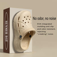 Clogs De Verano Para Mujer Con Plataforma Gruesa Y Respirables Sandalias De Jardín Con Agujeros Antideslizantes Y Ligeros Para Playa - details 2
