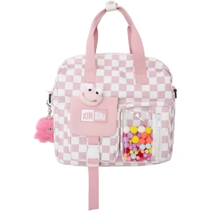 Mochila Kawaii Con Pin Y Accesorios Kawaii, Lindas Mochilas Infantiles, Mochila Escolar Kawaii - 1