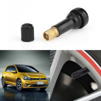 VODOOL 1pc/ 4pcs Tubo De Goma Sin Pinza Para Ruedas De Coche Valvulas De Neumáticos Con Cubiertas Antipolvo Accesorios De Coche Negro TR438 - details 1