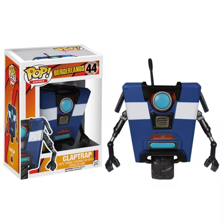 Funko Pop Games: Borderlands Claptrap 44 Vinyl Figure, Blue - 1