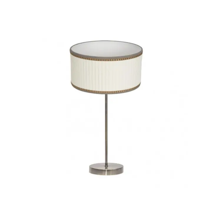 Fabrilamp - Sobremesa Alto Soprano 1xe27 Cuero/beis 60x30x30 Cm - 1