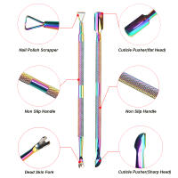 Kit De Manicura Profesional 3 Pcs Cortauñas Acero Inoxidable Multifuncional Pinza Y Empuñadura De Cutícula Eliminador De Uñas - details 1
