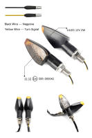 2pcs Lámpara Indicadora De Señal LED Para Motocicleta Universal Amarilla Faros Intermitentes Accesorios Para Motocicleta 12V - details 7