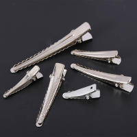 50pcs Pinzas Para Cabello De Alligator Con Dientes Base En Metal Para Joyería DIY Tamaños 25-60mm Herramienta De Negocios De Juego - details 3