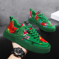 Zapatos Casual Para Hombre Con Diseño Floral Ligeros Y Confortables Plataforma Antideslizante Transpirables Para Caminar Y Correr - details 8