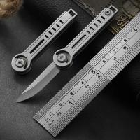 Cuchillo Plegable Mini Con Hoja De Acero Inoxidable Llave De Cadenas Colgante Portátil Para Viajes Y Camping Herramienta De Corte - details 0