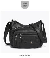 Bolso Bandolera De Cuero Suave Para Mujer 2024 Casual Con Múltiples Bolsillos Retro Bolso De Mano Para Damas Bolsos De Hombro - details 8