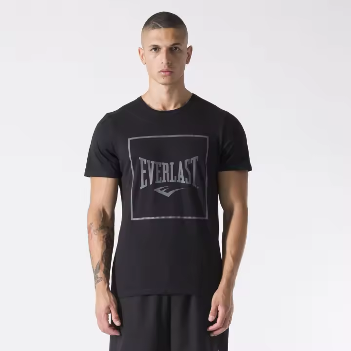 Camiseta Hombre Manga Corta Regular Everlast Black - 1