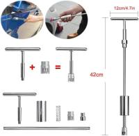 Kit Extractor de abolladuras sin pintura - Super PDR herramientas de reparación de abolladuras de coche 34 Años Experiencia, Ajuste Ancho/Altura, Ideal Hielo/Creases, Incluye Espejo + T-Bar + Pegamento 100% Removible, Regalo Navidad - details 4