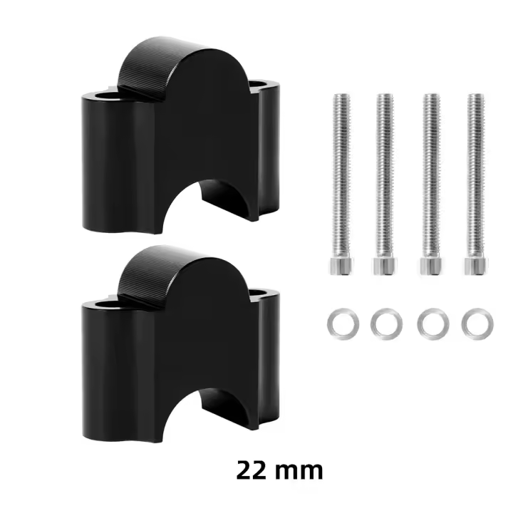 Amplificador De Manillar De Motocicleta Universal 22mm/28mm Accesorios Modificados Altura De Montaje De Barra De Manillar - 1