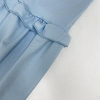 Conjunto Elegante De 2 Piezas Para Mujer Halter Sin Espalda Camisola De Cintura Elástica Con Volantes + Falda Larga De Encaje Sólida Vestido De Noche Para Fiesta Y Vacaciones En La Calle - details 24