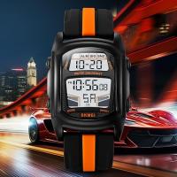 Reloj digital para hombre, reloj deportivo informal LED resistente al agua para hombre, reloj digital con doble zona horaria. - details 1