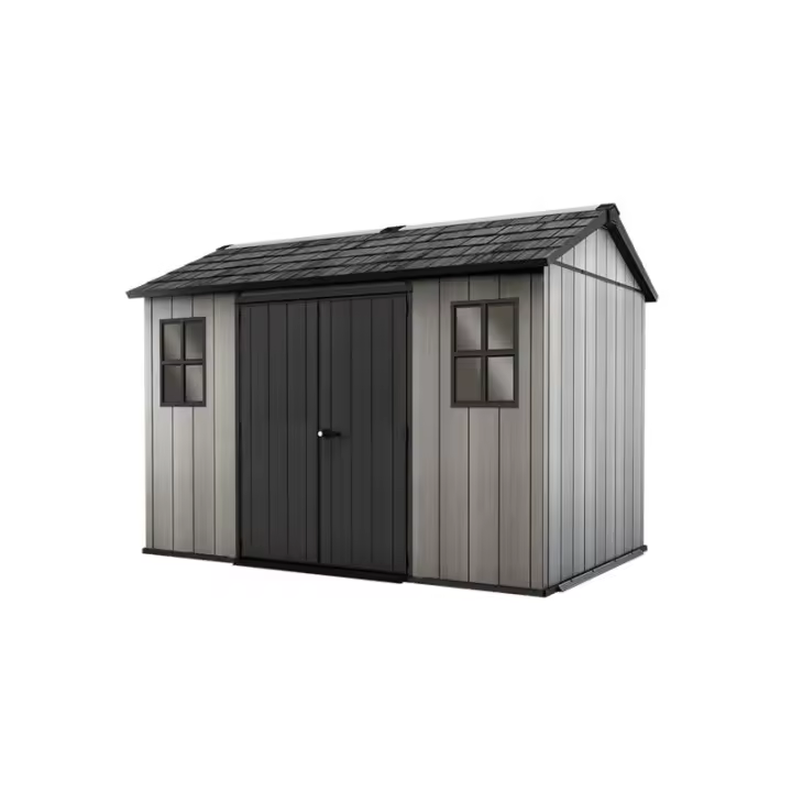KETER 230167 Caseta de exterior Oakland 1175 - 350x230x253 cm y 7,2m2 - Deco Gris - 1