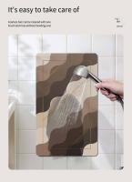Alfombra De Baño Moderna De Arcilla De Diatomeas Absorbente Y Secado Rápido Antideslizante Para Puerta Cocina Hogar Y Hotel - details 4