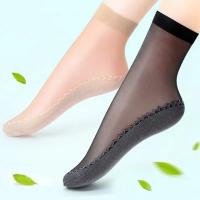 10 Pares De Calcetines Cortos De Moda Para Mujer Calcetines Translúcidos De Verano Elásticos Y Transpirables Calcetines Casuales De Pies Nuevos - details 1