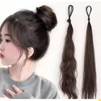 Bola De Enredado De Fibra Sintética Anillo De Pelo Natural Volumen Bajo Donut De Pelo Synthético Para Pelucas Tipo De Material: Fibra Resistente Al Calor - details 0