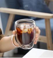 Taza De Café Expreso Doble Aislamiento En Vidrio Transparente Tamaño Variado Para Cerveza Té Leche Whiskey Bebida Ecológica Hecha a Mano - details 5