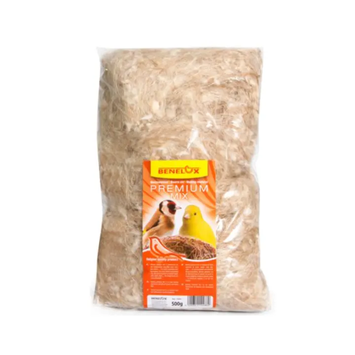 BENELUX PELO PREMIUM MIX PARA CANARIOS. Material para nidos de canarios compuesto de la mezcla de Sisal, Yute y Algodón - 1