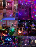 Bola Mágica LED Control Remoto Siete Colores Voz Controlada Mini Luz De Escenario KTV Rotatoria TenKinYo Luz Nocturna Atmosfera - details 2