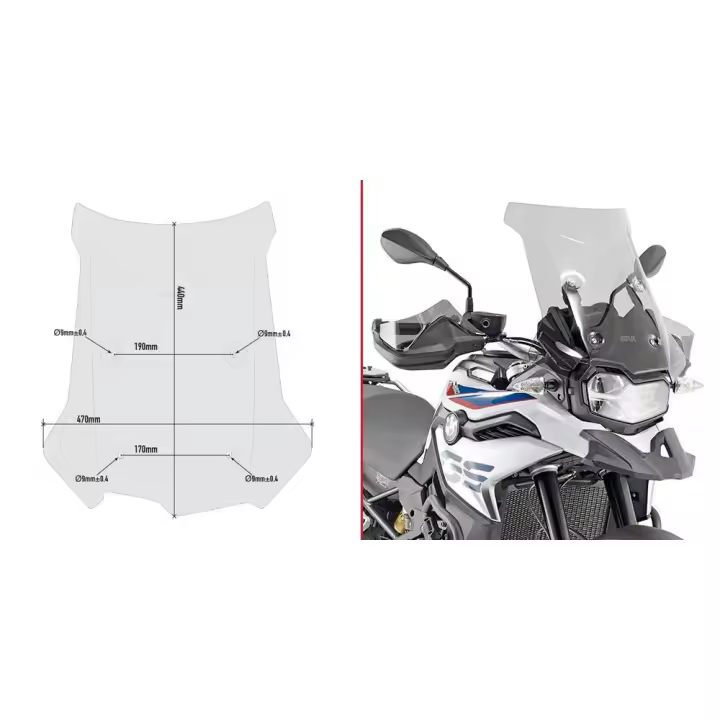 Givi Cupula P/kitao Bmw F850gs 18 Ahum   Ce U - 1