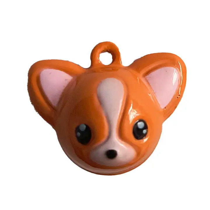 Cascabel Decorativo Metálico – Tamaño Mini – Bell – Animales – Zorro – Fox – Música para tu Ropa y Complementos – 2,5 x 1,8 cm. – Moda The Happy Patch - 1