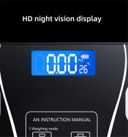 BIT Escala de Peso Corporal Inteligente Inalámbrica Analizador de Composición Corporal con Aplicación de Teléfono Móvil Carga USB Material de Vidrio Engrosado Ideal para Uso en Baño - details 12
