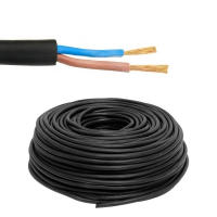 Manguera eléctrica redonda 2x1.5mm² RV-K negra 2G1.5 | Cable negro 2 hilos | 5-20m. Longitud a elegir | Suministros Castro - details 0