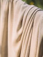 Japanese style thickened cotton and linen semi shading curtains for bedrooms, living rooms, and curtains - details 6