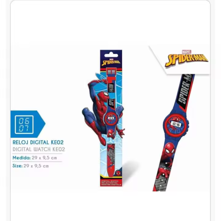 KIDS EUROSWAN-Reloj Digital Spiderman Oficial Mr Popye Multicolor - 1