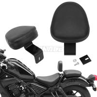 Almohadilla De Cuero PU Para Espalda Del Conductor Y Pasajero De Motocicleta Honda Rebel 300 500 CMX300 CMX500 2017-2022 Negro Nuevo De Alta Calidad - details 2