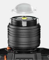 Linterna Frontal LED De Alta Potencia 50W Con Recarga USB Y Zoom Rotativo Batería Integrada Para Camping Pesca Y Excursiones - details 2