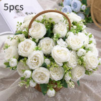 1pc Artificial Flor De Paeonia En Tela De Seda Para Decoración Falsa Flor Bouquet De Plástico Para Casamiento Fiesta En Casa - details 2