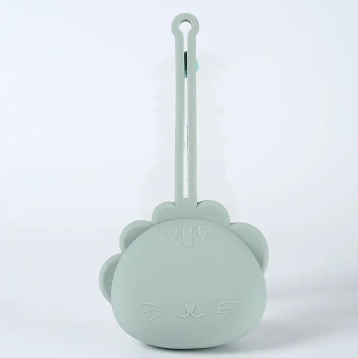 Estuche De Almacenamiento Para Chupete De Silicona Portátil Con Correa Resistente Al Caídas Para Bebés Organizador De Chupetes Con Lanyard - 1