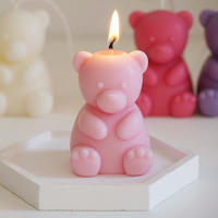 Molde De Velas De Silicona 3D Oso Cartoon Lindo Para Hornear Hacer Sabores Y Cubos De Hielo Kit De Regalo Para Cumpleaños Y Bodas - details 14