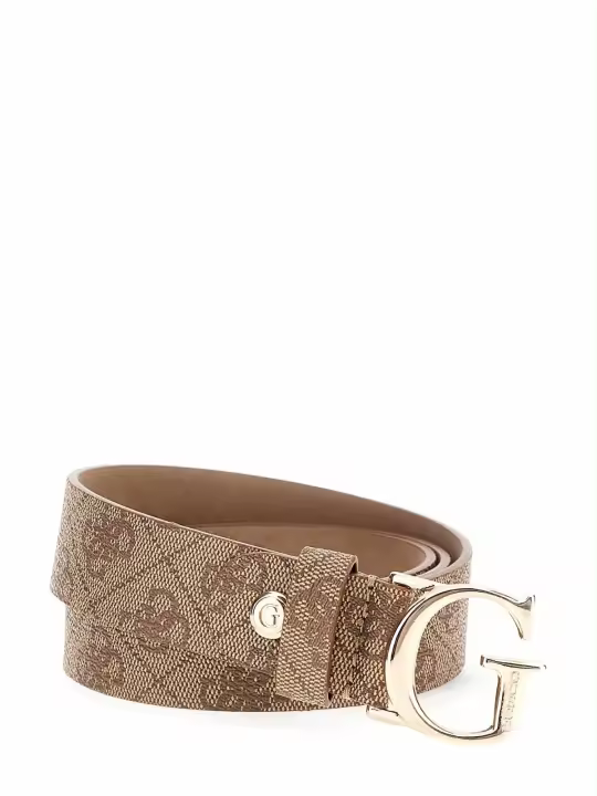 Cinturón Guess Vikky Mujer con logotipo 4G Beige - 1