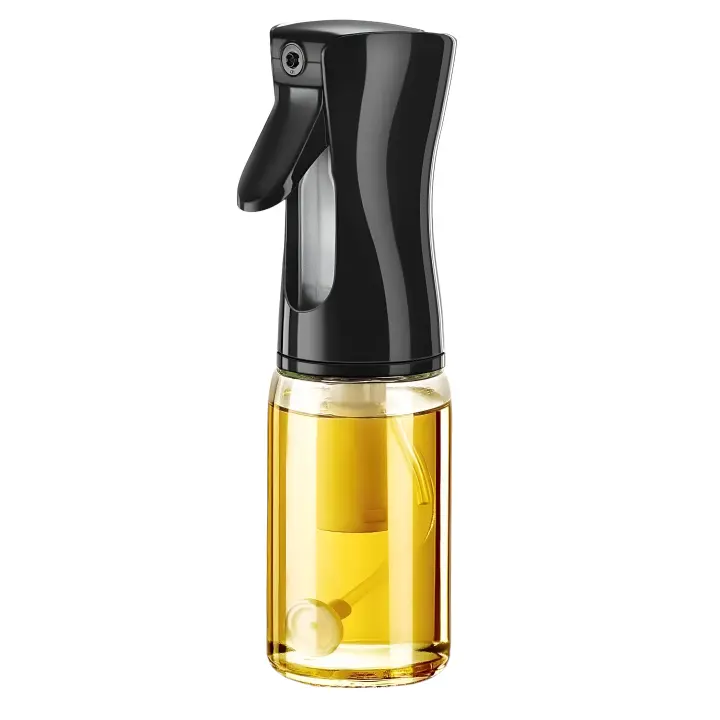 Aceitera y Vinagrera con Spray - Recipiente de Vidrio - Capacidad de 220ml - Kitchen&Go. - 1